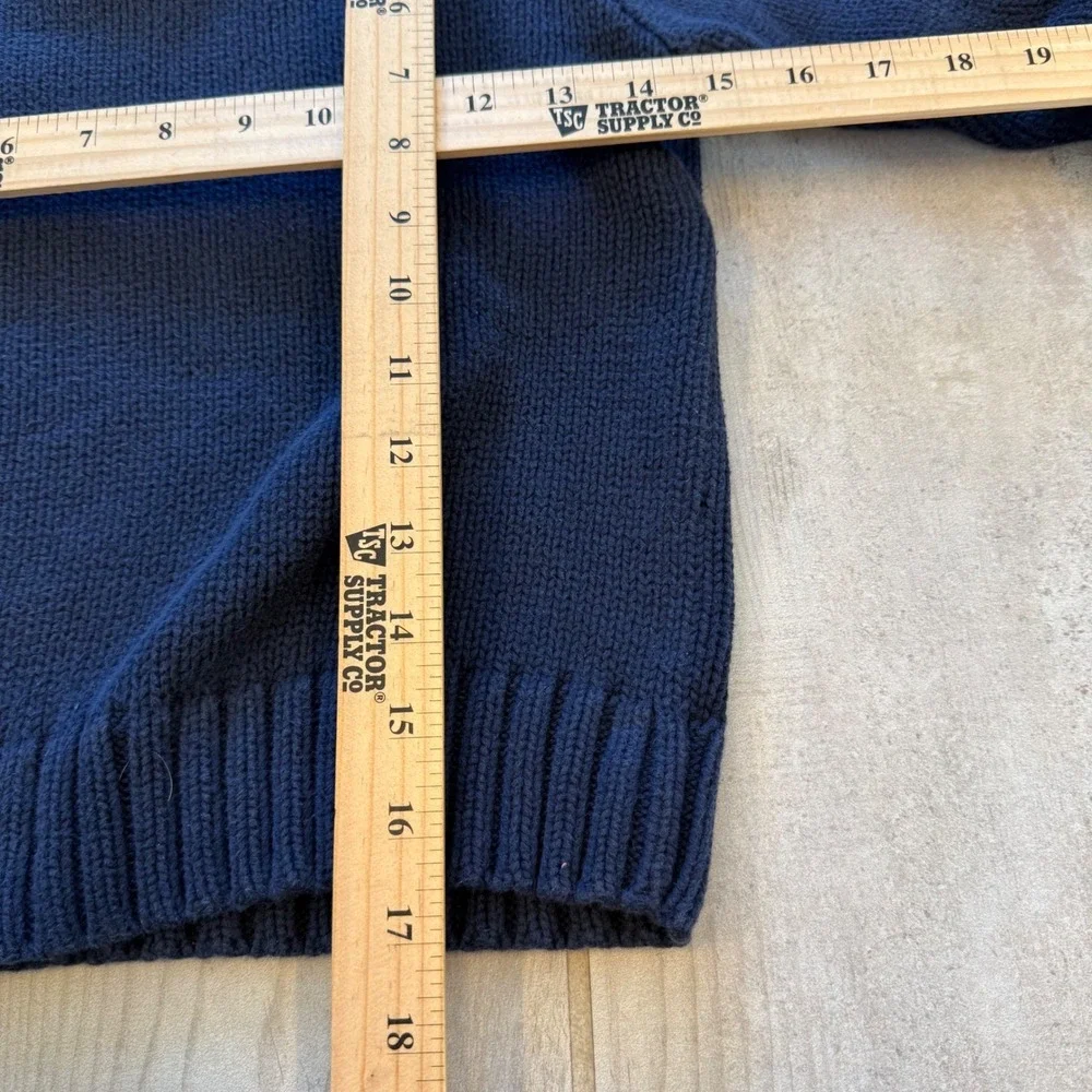 Polo Ralph‎ Lauren Navy Blue Cotton Sweater Knit Size 7 Childrens Classic Logo
